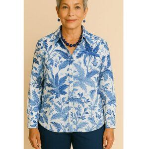 💙 NWOT Talbots button up  collared shirt 💙